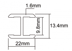 硬脂PVC橱柜踢脚线配件KL-JT-22