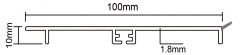 硬脂PVC橱柜踢脚线KL-S-100