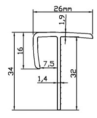 高档PVC地板扣条FT8