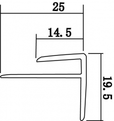 PVC单面印刷地板扣条YL4