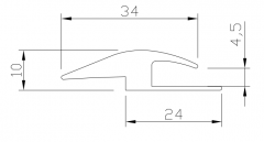 软质PVC地板扣条S-YG-34