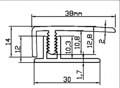 PVC地板扣条BP32-12