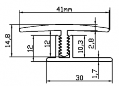 PVC地板扣条BP42-12